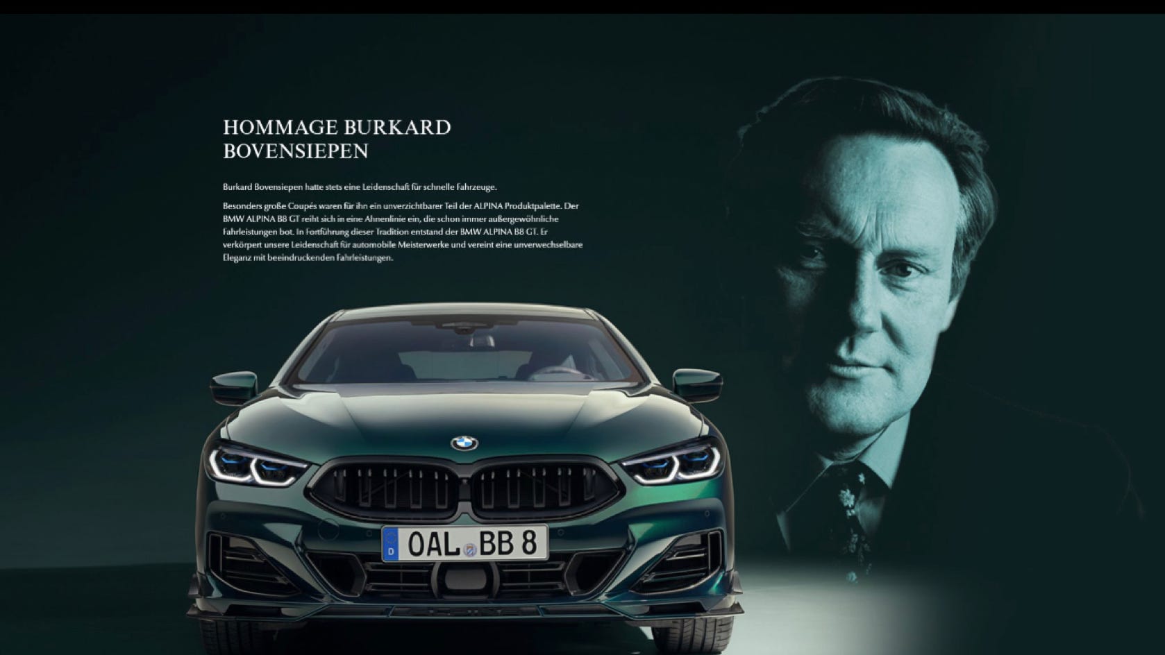 NP NEWS , DER NEUE ALPINA B8 GT EINE HOMMAGE FÜR BURKARD BIVENSIEPEN