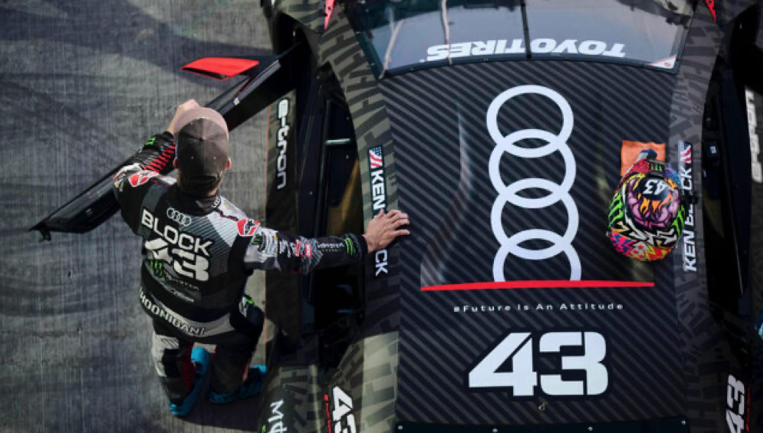 Ken Block, Electrikhana, Audi etron,hoonigans, hoonitron, NP, NEARLY PERFECT, NPNEARLYPERFECT