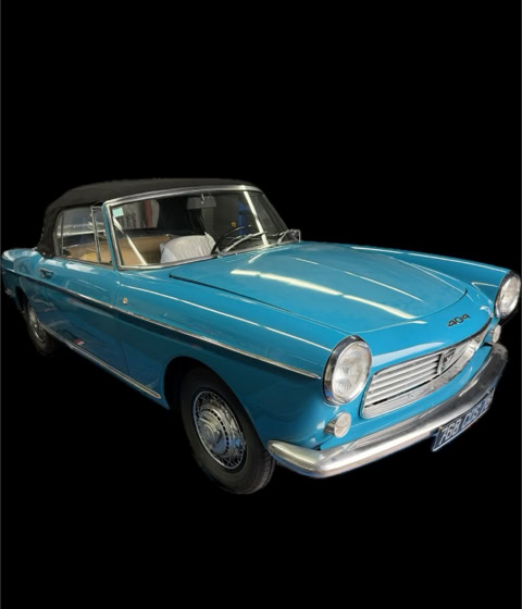 Peugeot 404 Cabriolet Bleu Pavone